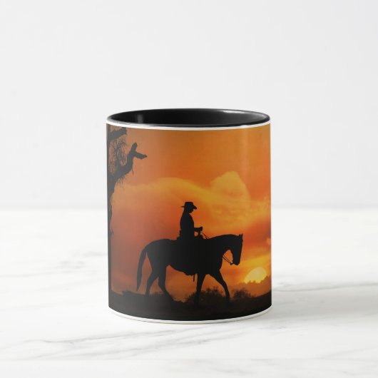 Westerne Pleasure Horse en Rider Mok (Midden)