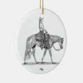 Westerne Pleasure Horse Ornament (Rechts)