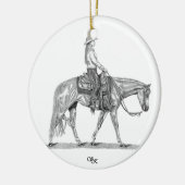 Westerne Pleasure Horse Ornament (Links)