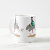 Westerne Pleasure Ostrich Koffiemok (Voorkant links)