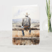 Westerne prairie tijdloze liefde en herinneringen kaart (Voorkant)