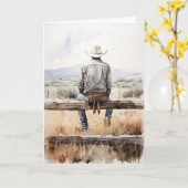 Westerne prairie tijdloze liefde en herinneringen kaart (Gele Bloem)