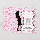Westerne Prego Mama om Baby shower uit te nodigen Kaart (Voorkant / Achterkant)