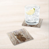 Westerne primitieve schuurherten kartonnen onderzetters (Insitu)