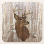 Westerne primitieve schuurherten kartonnen onderzetters (Voorkant)