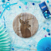 Westerne primitieve schuurherten papieren bordje (Feest)