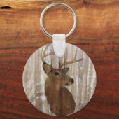 Westerne primitieve schuurherten sleutelhanger (Voorkant)