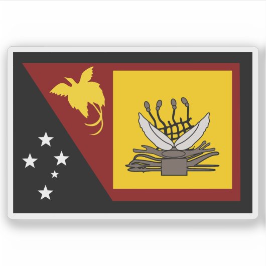 Westerne Provincievlag, Papoea-Nieuw-Guinea Sticker (Voorkant)
