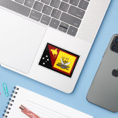 Westerne Provincievlag, Papoea-Nieuw-Guinea Sticker (Laptop met iPhone)