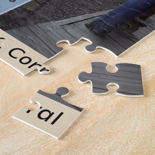 Westerne Puzzle - Gungevecht bij het OK-Koraal in  Legpuzzel (Zijkant)