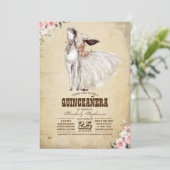 Westerne Quinceañera - 15e verjaardag Kaart (Staand voorkant)