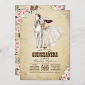 Westerne Quinceañera - 15e verjaardag Kaart (Voorkant / Achterkant)