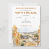 Westerne Ranch bruiloft uitnodiging (Voorkant)