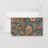 Westerne Ranch Details Kaart Notitiekaartje (Achterkant)