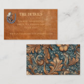 Westerne Ranch Details Kaart Notitiekaartje (Voorkant / Achterkant)