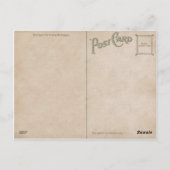 Westerne Ranch Horse Old Photo Sepia Briefkaart (Achterkant)