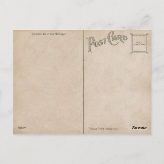 Westerne Ranch Horse Old Photo Sepia Briefkaart (Achterkant)