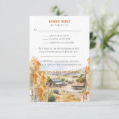 Westerne Ranch Invitation RSVP-kaart (Staand voorkant)