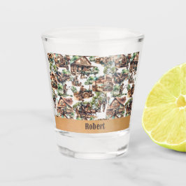 Westerne Ranch of Country Boerderij Scene Geperson Shot Glas