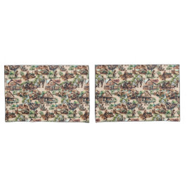 Westerne Ranch of Land Boerderij Scene Kussensloop