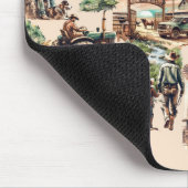 Westerne Ranch of Land Boerderij Scene Muismat (Hoek)