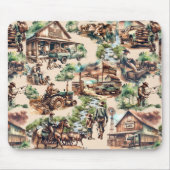 Westerne Ranch of Land Boerderij Scene Muismat (Voorkant)