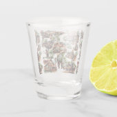 Westerne Ranch of Land Boerderij Scene Shot Glas (Achterkant)