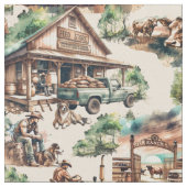 Westerne Ranch of Land Boerderij Scene Stof (Close Up)