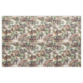 Westerne Ranch of Land Boerderij Scene Stof (Fat Quarter)