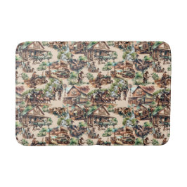 Westerne Ranch of Land Boerderij Scènes Badmat