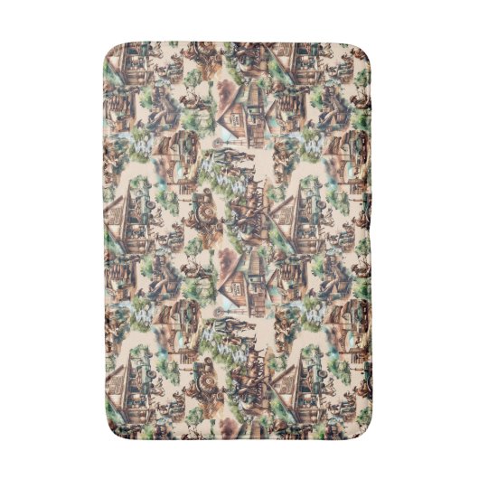 Westerne Ranch of Land Boerderij Scènes Badmat (Voorkant Verticaal)