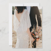 Westerne Ranch Paar Foto Huwelijksuitnodiging Kaart (Achterkant)