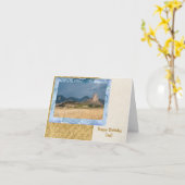 Westerne Ranch Verjaardag Kaart voor papa (Gele Bloem)