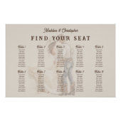 Westerne Ranch Wedding Zitting Grafiek Perfect Poster (Voorkant)