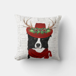 Westerne rand Collie Pet Lover Kerstmis Kussen