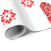 Westerne Red Bandana Print Cowboy Boot Cutout Cadeaupapier (Rol Hoek)