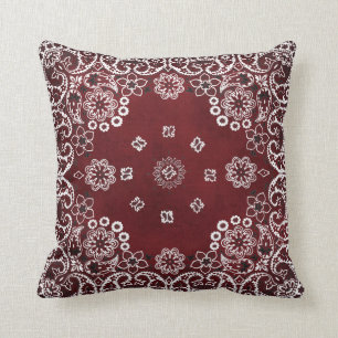 Westerne Red Bandana-Sierkussennen Kussen