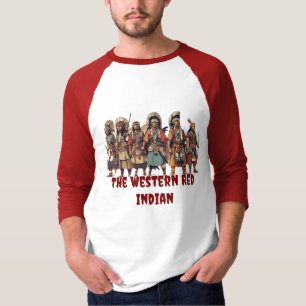 Westerne Red Indian Fighters of Courage Unity T-shirt