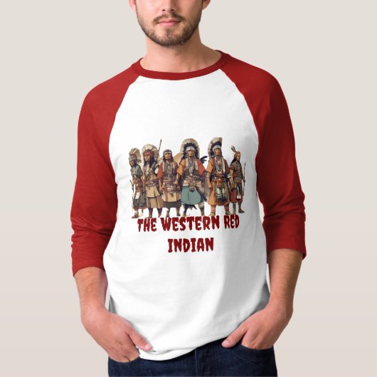 Westerne Red Indian Fighters of Courage Unity T-shirt (Voorkant)