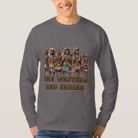 Westerne Red Indian Fighters of Courage Unity T-shirt (Voorkant)