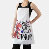 Westerne Red White Rawr-dinosaurus Schort (Insitu)