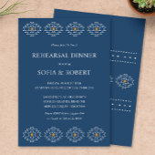 Westerne repetitie dineruitnodiging kaart