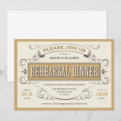 Westerne  repetitie Invitaties Kaart (Voorkant / Achterkant)