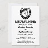 Westerne repetitie met een inwendig paard Rustic W Kaart (Voorkant)