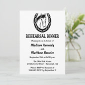 Westerne repetitie met een inwendig paard Rustic W Kaart (Staand voorkant)