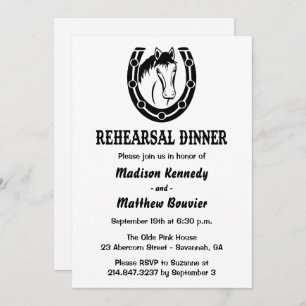 Westerne repetitie met een inwendig paard Rustic W Kaart