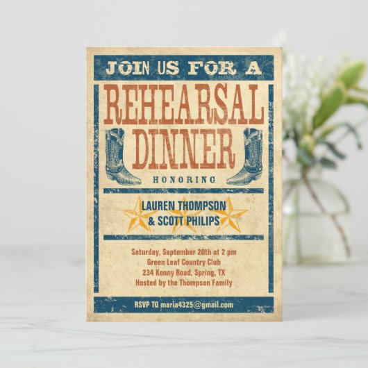 Westerne repetities kaart (Staand voorkant)