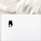 Westerne retouradreslabels voor paarden etiket (Insitu)