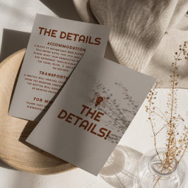 Westerne Retro Bold Bull Schedel Bruiloft Details Informatiekaartje