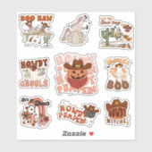 Westerne Retro Funny Halloween Sticker (Vel)